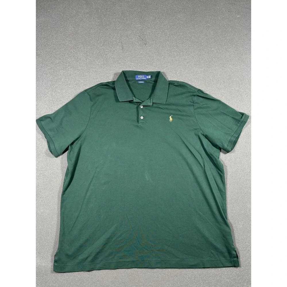 Men's Ralph Lauren Hunter Green Polo XXL